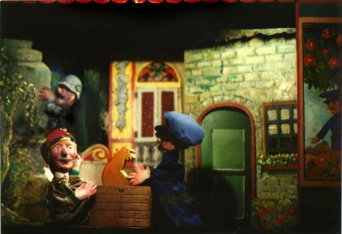 Kinder Poppentheater met licht